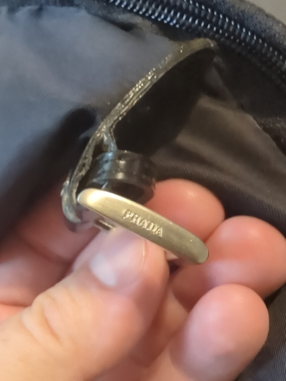Prada Tessuto Nylon Black Bucket Backpack Made In Italy - Picture 7 of 8